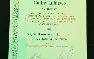 II MIEJSCE W KONKURSIE "PRZYJAZNA WIEŚ" 3
