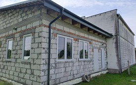 Galeria aktualności Dokończenie budowy zaplecza sanitarnego i kuchennego  przy świetlicy wiejskiej w Bysławiu 1