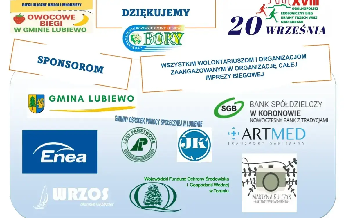 Zdjęcie do XVIII BIEG i Owocowe Biegi Uliczne - podziękowania