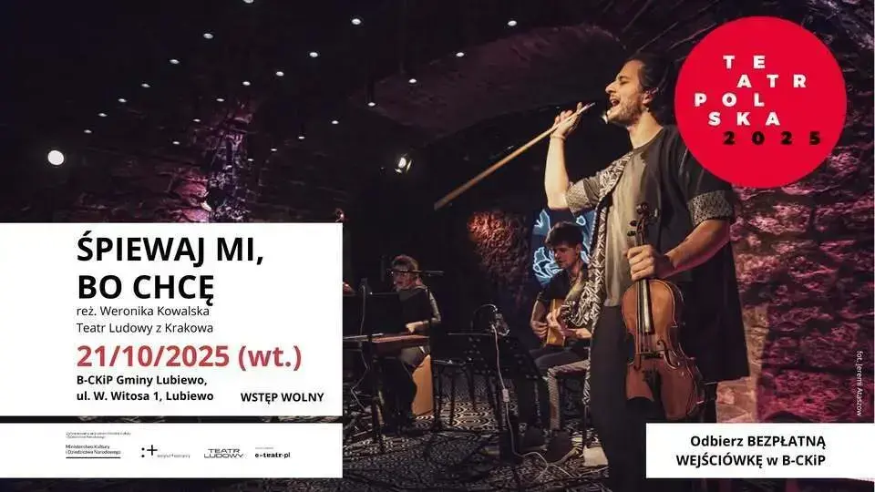 Zdjęcie do ŚPIEWAJ MI, BO CHCĘ - spektakl dla młodzieży i dorosłych - TEATR POLSKA w B-CKiP