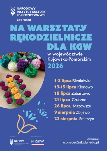 plakat na warsztaty dla KGW