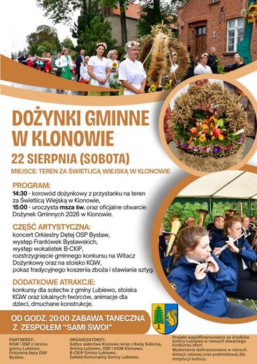 DOŻYNKI GMINNE W KLONOWIE