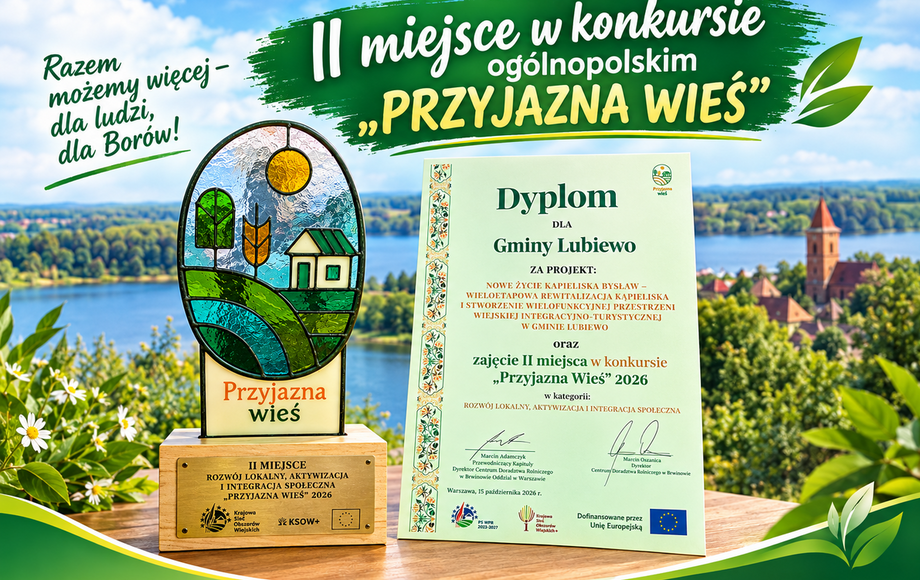 Kąpielisko Bysław II miejscem w konkursie „Przyjazna wieś”
