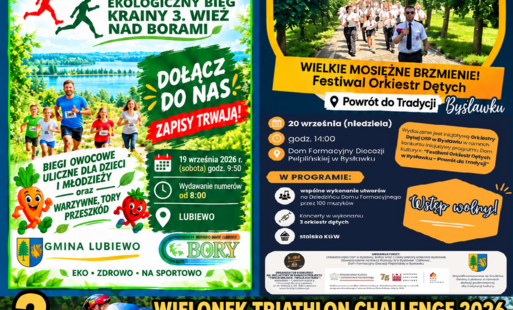 3 imprezy w weekend; Bieg; orkiestry