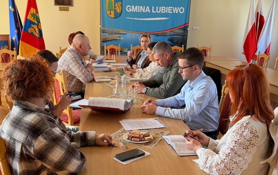 Posiedzenie Gminnego Zespołu Zarządzania Kryzysowego w Lubiewie